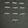 Ensemble de 10 supports des diffuseurs télé Grundig 65VOE72