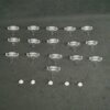 Ensemble de 16 supports + 5 clips des diffuseurs télé Lg 75UP75006LC