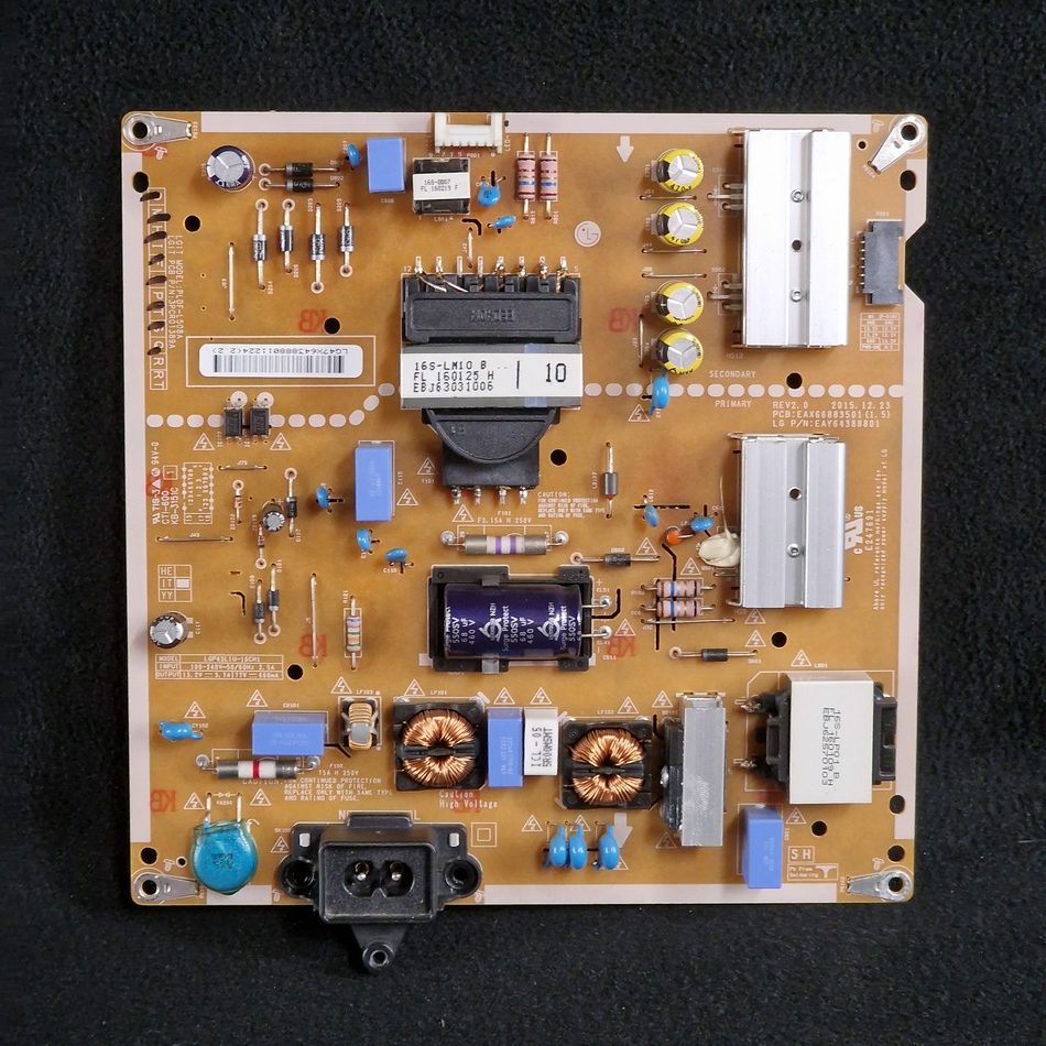 Carte d’alimentation télé Lg 43UH610V-ZB Référence: EAX66883501 (1.5) Carte d'alimentation télé Lg 43UH610V-ZB Référence: EAX66883501 (1.5)