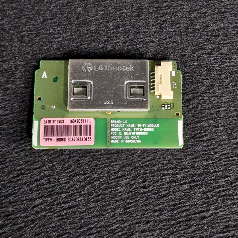 Module wifi télé Lg 43UH610V-ZB Référence: EAT61813903 Module wifi télé Lg 43UH610V-ZB Référence: EAT61813903
