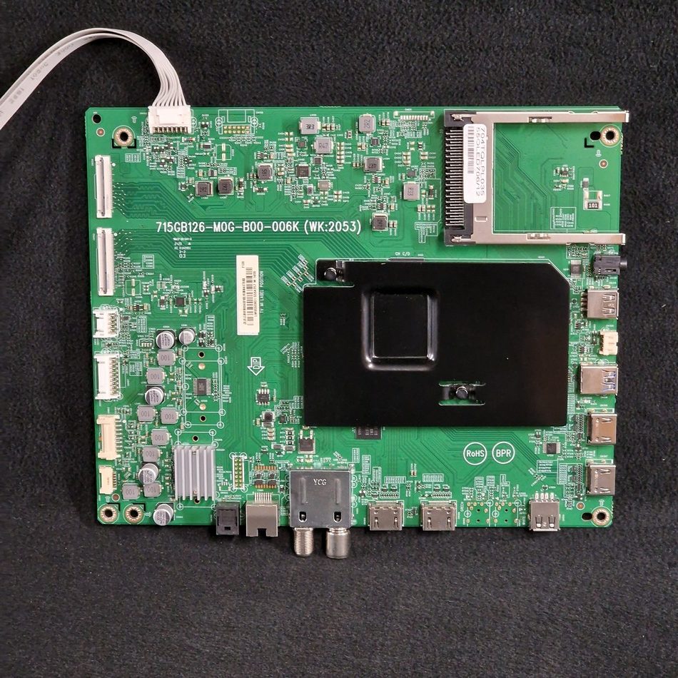 Carte mère télé Philips 55OLED706/12 Référence: 715GB126-M0G-B00-006K (WK:2053) Carte mère télé Philips 55OLED706/12 Référence: 715GB126-M0G-B00-006K (WK:2053)