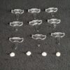 Ensemble de 9 supports + 4 clips de maintien des diffuseurs télé Lg 65UK6470PLC