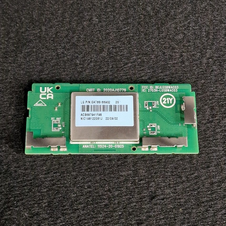 Module wifi télé Lg 65UQ70006LB Référence: EAT65166902 Module wifi télé Lg 65UQ70006LB Référence: EAT65166902