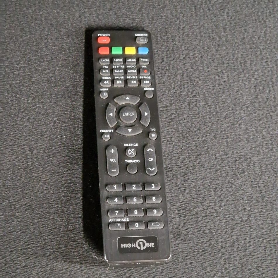Télécommande télé High One HI4302UHD-MM Référence: 964818-HI4302UHD-MM Télécommande télé High One HI4302UHD-MM Référence: 964818-HI4302UHD-MM