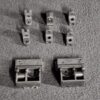 Ensemble de 8 pattes de maintien du carter arrière télé Tcl U55C7006